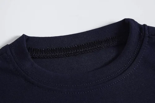 Miniatura 5 de Conjuntos de pijamas cortos de verano para niños grandes y pequeños, 100% algodón