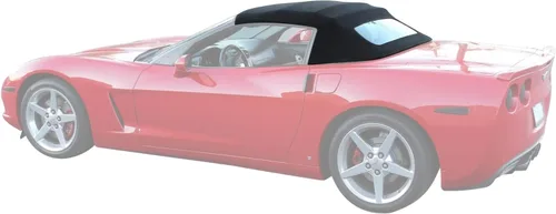 Miniatura 2 de Sierra Auto Tops Funda de techo convertible de repuesto para Chevrolet Corvette C6 2005-2013, lona Twillfast, negro Negro Twillfast