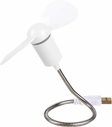Zerodeko Mini ventilador USB flexible cuello de cisne portátil silencioso ventilador de refrigeración para portátil oficina hogar viajes