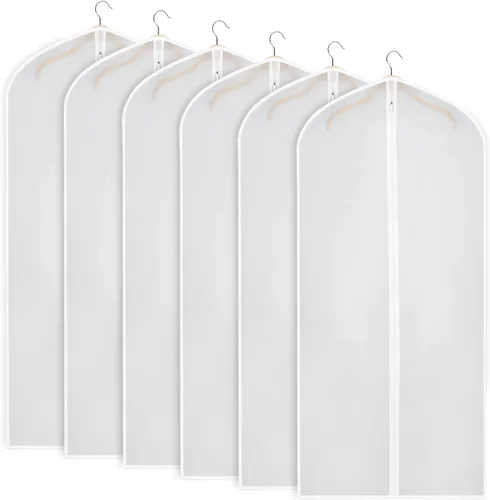 Miniatura 11 de Zilink Bolsas de ropa transpirables para abrigo de piel de 43", bolsas de traje para almacenamiento en armario, fundas transparentes para chaqueta