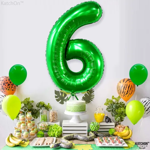 Miniatura 580 de KatchOn, Globo grande azul número 2 de 40 pulgadas Decoraciones de cumpleaños de Baby Shark para niño de 2 años Globo azul número 2 Globo