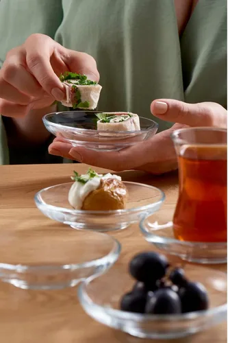 Miniatura 5 de Tazas y platillos turcos, 12 piezas, auténticos vasos de té turco de cintura delgada, juego de té tradicional perfecto para fiesta de té árabe