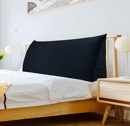 Miniatura 13 de Almohada de cuña para cabecero tamaño matrimonial XXL, almohada para respaldo de cama, cojín de respaldo para leer, ver la televisión, trabajar