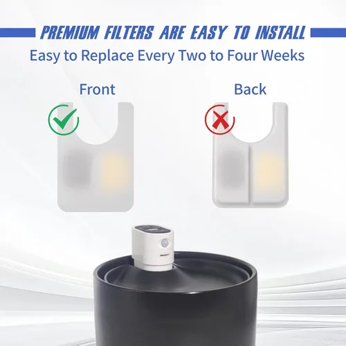 Miniatura 3 de Fuente de agua de cerámica para gatos, dispensador automático de agua para mascotas, filtros de fuente de bebida para mascotas, 16
