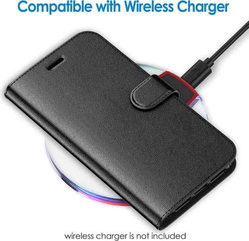 Miniatura 6 de JETech Funda tipo cartera para iPhone 11 de 6.1 pulgadas, a prueba de golpes, de piel sintética, magnética, con tarjetero y función de soporte, Negro