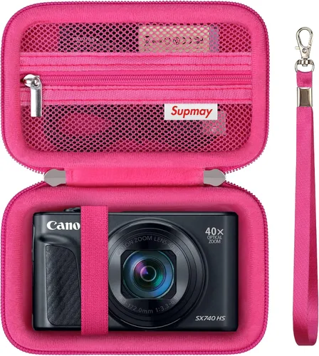 Miniatura 17 de Estuche de transporte rígido para Canon PowerShot SX740 HS/ SX730 HS/ SX720 HS/ SX620 HS/ G7 X Mark III/ G7 X Mark II cámara digital, bolsa de viaje