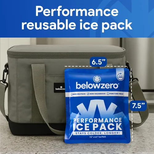 Miniatura 2 de Below Zero Paquetes de hielo precargados reutilizables para enfriadores Bloques de hielo de congelador de larga duración para acampar, bolsas