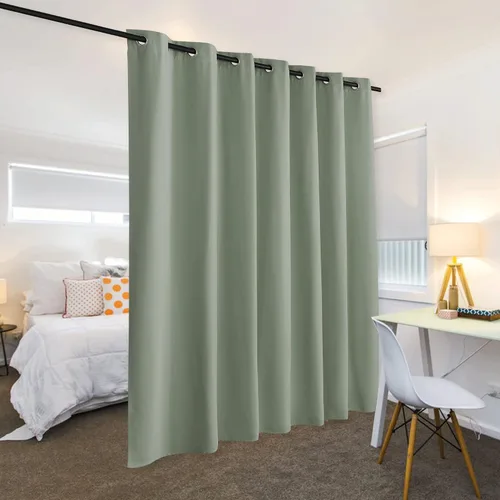 Miniatura 27 de RYB HOME - Cortinas extralargas de privacidad, para bloquear luz, de techo a suelo, para comedor, oficina, sala de estar, cine en casa, patio, 8.3