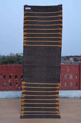 Miniatura 6 de Jaipur Art & Rugs - Alfombra de yoga de algodón, respetuosa con el medio ambiente, tejida a mano, gruesa (0.945 x 2.835 x 0.197 in)