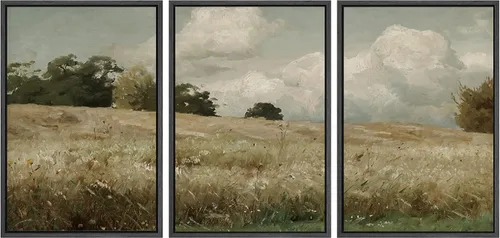 Miniatura 107 de SIGNWIN Lienzo enmarcado para pared, juego de arte de puesta de sol, horizonte, cielo, paisaje, fotografía, arte moderno, paisaje, relajante