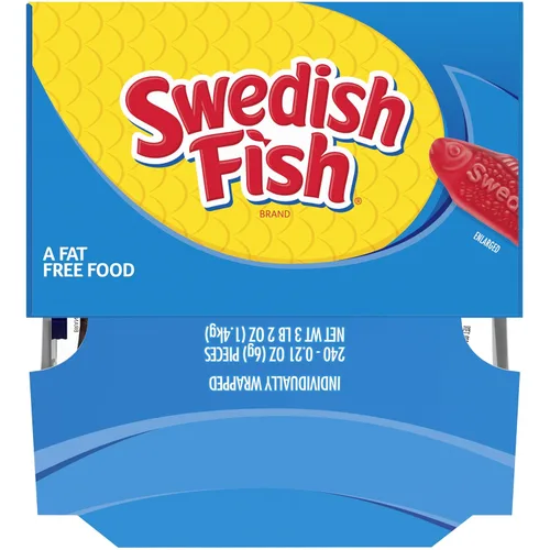 Miniatura 20 de Golosina Swedish Fish, paquetes individuales, 0.21 onzas