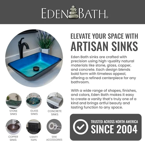 Miniatura 7 de Eden Bath EB_S042LS-H - Fregadero redondo de piedra infinita para piscina, piedra de lava afilada Negro