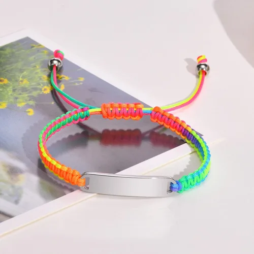 Miniatura 73 de Pulsera de barra para bebé: chapado en oro de 18 quilates, pulsera con placa de identificación personalizada para niños pequeños de mamá, nombre