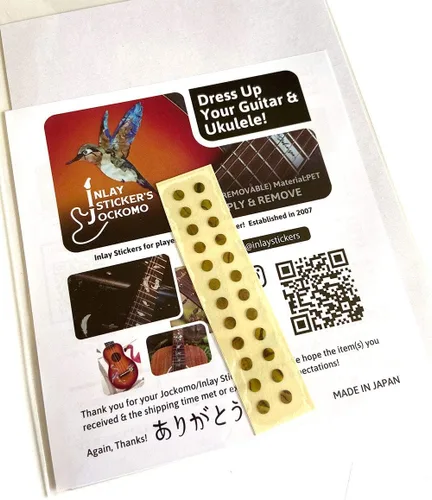 Miniatura 14 de Adhesivos de incrustación para marcadores de diapasón de guitarras y bajo - 0.32 cm Pequeñas marcas laterales en forma de punto - Abulón azul