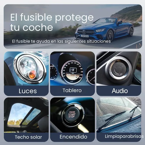 Miniatura 4 de Fusibles de automóvil 168 piezas, kit surtido de Jorest 114 fusibles de hoja mini automotriz + 54 fusibles automáticos estándar + 1 extractor