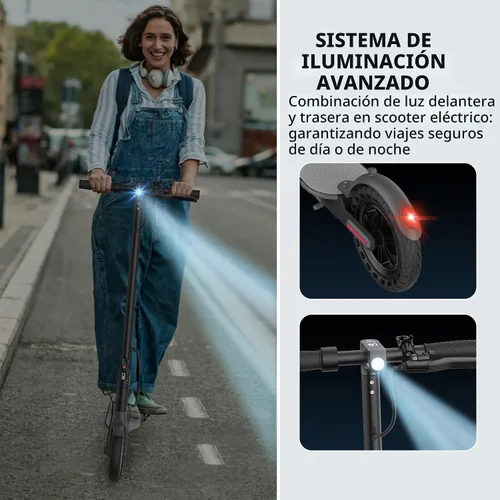Miniatura 8 de MAXSHOT Scooter eléctrico para adultos, neumáticos de 8.5/10/14 pulgadas, 19/22 mph, motor de 350 W/500 W, rango de 21-28 millas, plegable con doble