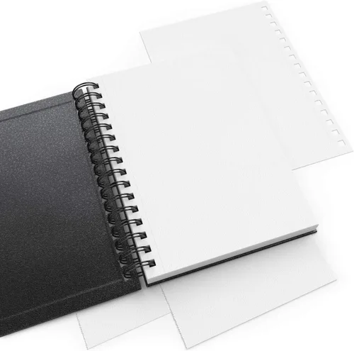 Miniatura 5 de ARTEZA Juego de cuaderno de bocetos de acuarela, paquete de 3, 64 páginas por libro, 5.5 x 8.5 pulgadas, cuadernos de espiral de tapa dura negra