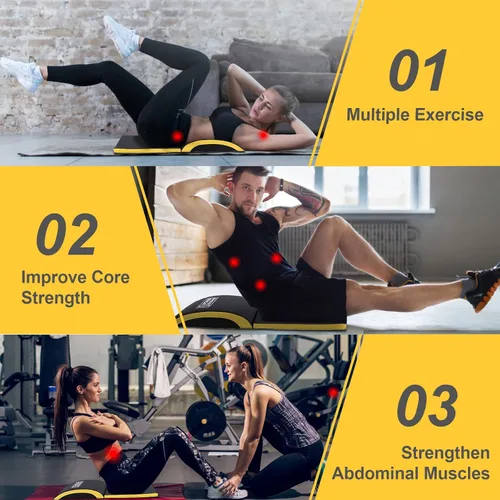 Miniatura 6 de POWER GUIDANCE Esterilla de ejercicio abdominal, almohadilla para sentarse, alfombrilla de entrenamiento abdominal y central para una gama completa