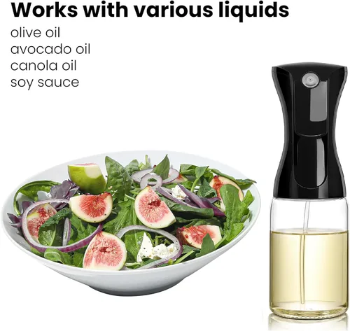 Miniatura 7 de Mistifi oil spray 200ml PET bottle/150ml Glass. Fine Mist Spray Bottle for Air Fryer, Olive Oil, Healthy Nonstick Frying, Commercial & Home Kitchen