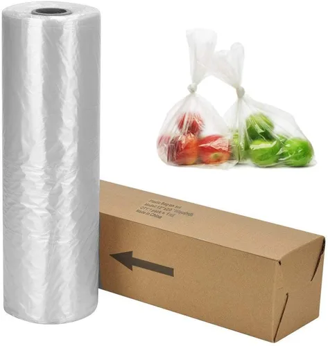 Miniatura 5 de Bolsa de plástico para productos de 14 x 20 pulgadas en rollo, bolsa transparente para pan y comestibles, 350 bolsas/rollo (2 rollos)