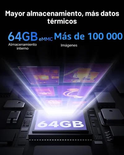 Miniatura 5 de TOPDON TC005 - Cámara de imagen térmica de doble cámara IR de alta resolución 256 x 192 con vida útil de batería de 12 horas y cámara de luz visual