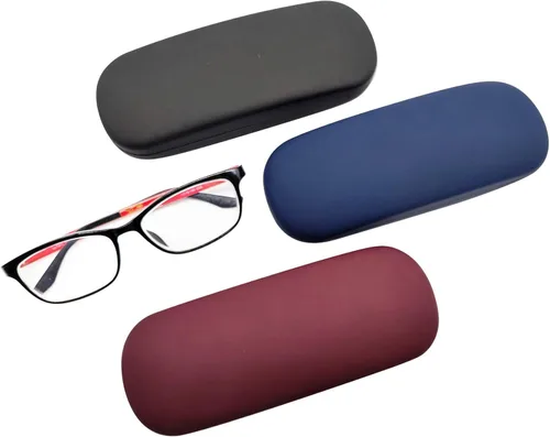 Miniatura 3 de Paquete de 3 fundas protectoras unisex rígidas para lentes funda protectora para lentes paquete de 3 mixto