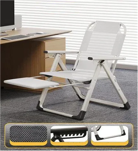 Silla de oficina, silla reclinable plegable de lujo, reposabrazos ajustable, respaldo alto, perezosa, cómoda, silla de oficina moderna nórdica