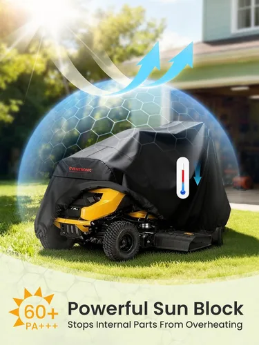 Miniatura 7 de Cubierta para cortacésped de montar, Eventronic 54" Cubierta para tractor cortacésped de montar Impermeable Resistente Duradera