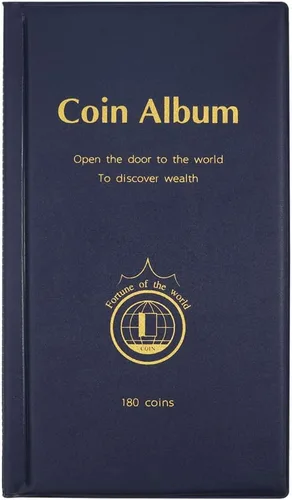 Miniatura 8 de AITIME 180 bolsillos suministros de colección de monedas, soportes para coleccionistas, álbum de coleccionista adecuado para monedas de diámetro