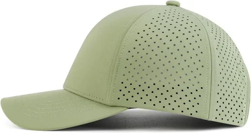 Miniatura 3 de VOBOOM Gorra de béisbol de secado rápido para hombre, gorra de bola de malla cortada con láser, gorra curvada del Snapback del ala