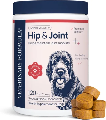 Miniatura 12 de Veterinary Formula Smart Vitality Suplemento para Cadera y Articulaciones para Perros con Glucosamina – Apoyo para Articulaciones de Perros