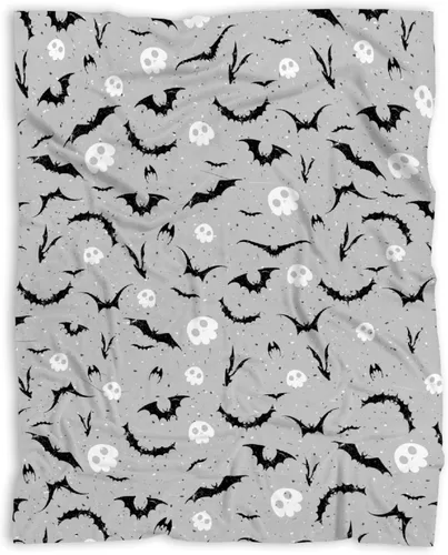 Miniatura 25 de Manta de murciélago de Halloween para bebé, regalo súper suave, manta acogedora para recién nacido, manta de recepción para bebé, manta para cuna