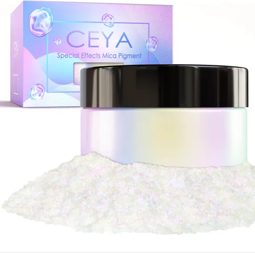Miniatura 15 de Ceya Polvo de mica camaleón, 1.8 onzas/1.76 oz de polvo cromado Midnight Dream Chrome, pigmento de cambio de color con efecto nacarado de grado