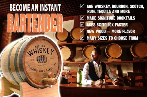 Miniatura 4 de Kit personalizado Bootleg Kit™ Barrel Aged "Bootleg Whiskey" Tennessee Whisky Kit de fabricación (5 litros)