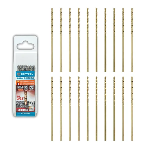 Miniatura 22 de Juego de brocas de cobalto de 1/2 pulgada (6 piezas), juego de brocas de metal M35 HSS de longitud de trabajo para metal duro, acero inoxidable