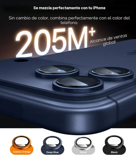Miniatura 4 de TORRAS 3 años de durabilidad definitiva para iPhone 17 Pro Max/17 Pro Protector de lente de cámara - Ajuste invisible 1:1 y ultra claridad, vidrio