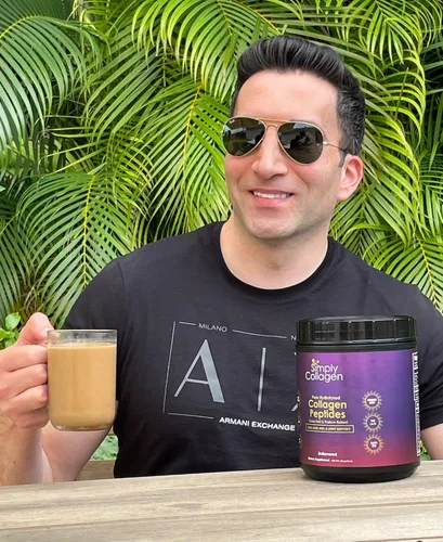 Miniatura 5 de Simply Collagen® Péptidos de colágeno hidrolizados en polvo alimentados con pasto, sin sabor, tipo I y III para apoyar el cabello, la piel