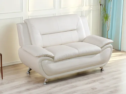 Miniatura 20 de Juego de sofá de cuero (3 piezas, cuero negro B), muebles de sala de estar para apartamento, material de estilo minimalista, fácil montaje B-cuero