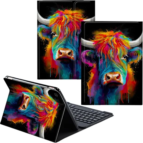 Miniatura 10 de Funda para Samsung Galaxy Tab S6 Lite 2022/2020 Teclado inalámbrico desmontable y cubierta de cuero PU Funda protectora para tableta para Samsung