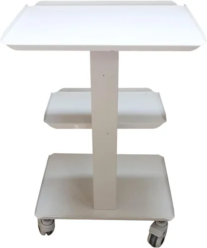 Miniatura 5 de TECHTONGDA Carrito de belleza móvil para salón, carrito rodante de 3 niveles, carrito de esteticista con ruedas, carrito de rodillo de salón