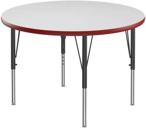 Miniatura 53 de Correll - Mesa rectangular de 24 x 36 pulgadas, mesa de actividades superior de borrado en seco, altura ajustable (19 a 29), laminado de alta