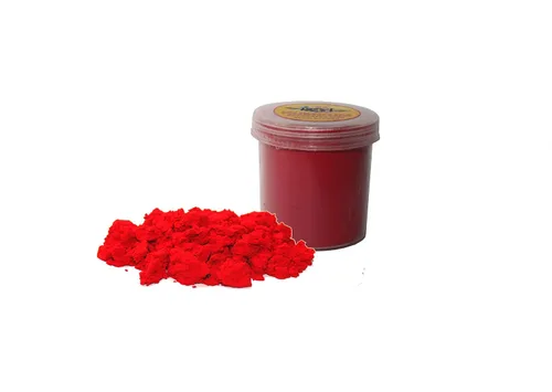 IS4A Polvo de kumkum rojo oscuro indio puro (interior, kumkuma, Kum Kum) para Pooja, maquillaje y otros rituales hindúes (rojo oscuro, 0.90 onzas)