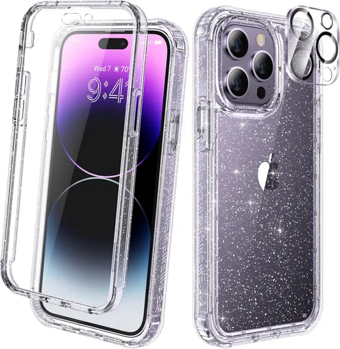 Miniatura 217 de Diaclara - Funda compatible con iPhone 11, carcasa resistente de cuerpo completo con protector de pantalla integrado sensible al tacto y Transparente