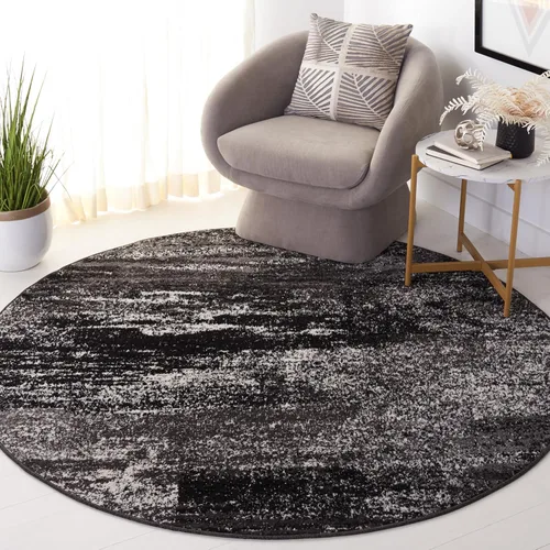 Miniatura 71 de SAFAVIEH, colección Adirondack - Alfombra de 6 x 9 pies, plateada/multicolor, abstracta, moderna, no desprende pelo, de fácil cuidado, para zonas