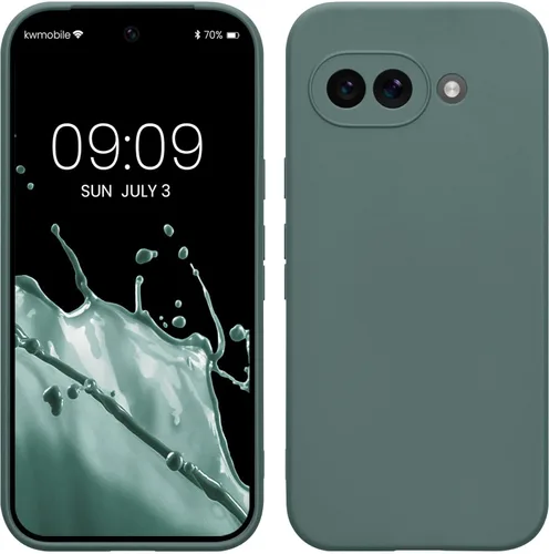 Miniatura 10 de kwmobile Funda compatible con Google Pixel 9 Pro - Funda protectora delgada de TPU para teléfono - Acabado mate suave - Negro mate
