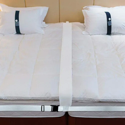 Miniatura 2 de Kit convertidor de puente de cama individual a King, almohadilla de relleno de huecos para habitación de invitados y viajes, 6.5 pulgadas x 6.6 pies