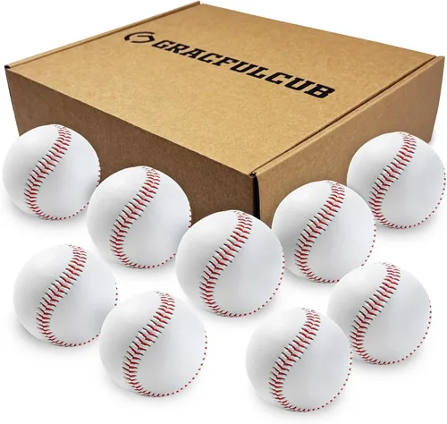 Miniatura 14 de Gracfulcub Baseball Ball, Official Game for Youth Adult Training Play Hard Ball，Official size & weight. Perfect for batting, fielding, pitching.