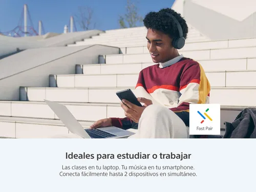 Miniatura 8 de Sony WH-CH520 Los mejores auriculares inalámbricos Bluetooth sobre la oreja con micrófono para llamadas y control de voz, hasta 50 horas de duración