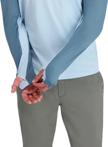 Miniatura 7 de Simms Bugstopper Solarflex 50+ UPF Camisa de pesca de manga larga con capucha y protector de insectos para hombre
