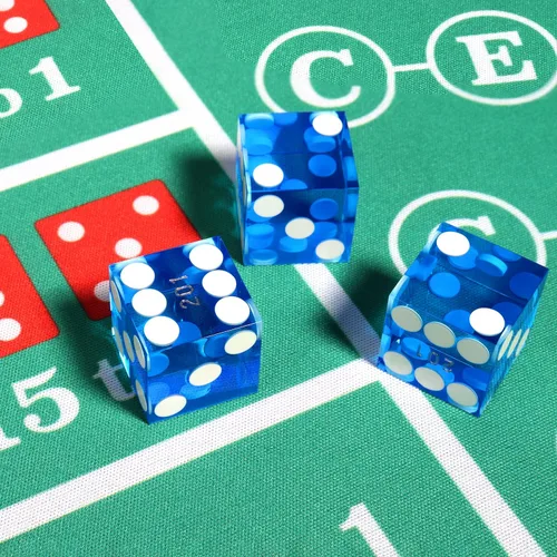 Miniatura 6 de GSE Games & Sports Expert Juego de dados de casino de grado AAA de 0.748 in estilo Pro Vegas, juego de 5 dados con bordes afilados y números